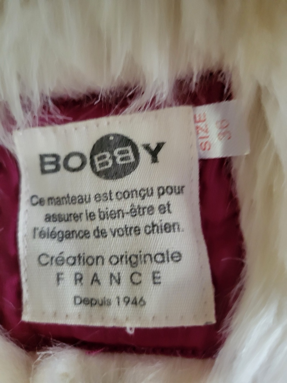 BOBBY Pink Puffer Dog Coat Faux Fur Hood Size S NWOT - Picture 9 of 9